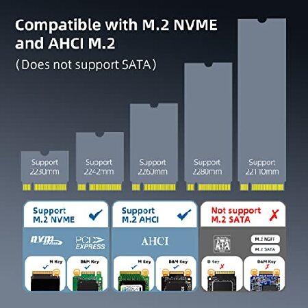 NVMe AHCI M.2 SSD デュプリケーター - ポータブル USB3.2 Type C 20Gbps クローンドッキングステーション ワンキークローニング対応 (K3016P2)(並行輸入品)｜olg｜03