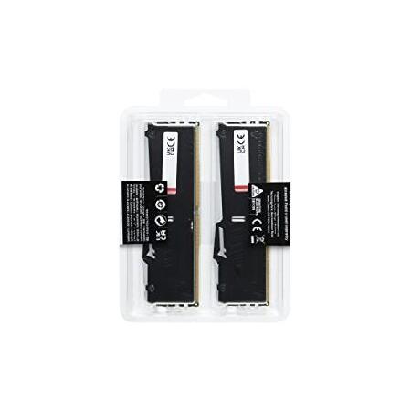 【並行輸入品】 Kingston (キングストン) FURY Beast (フューリービースト) DDR5 RGB EXPO 16GB (2x8GB) 5600MT/s DDR5 CL36 DIMM デスクトップゲーム用メモリの画像