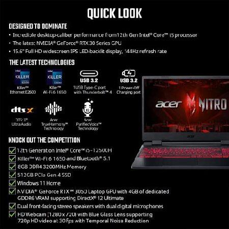 並行輸入品】 Acer Nitro 5 AN515-58-525P Gaming Laptop | Intel Core