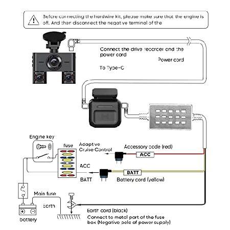 HUPEJOS Type-C ハードワイヤーキット レーダー付き V7/V7PROダッシュカム用 ハードワイヤーカー充電ケーブルキット 12V- 24V~5V/2.5A ドライブレコーダー用 低｜olg｜05