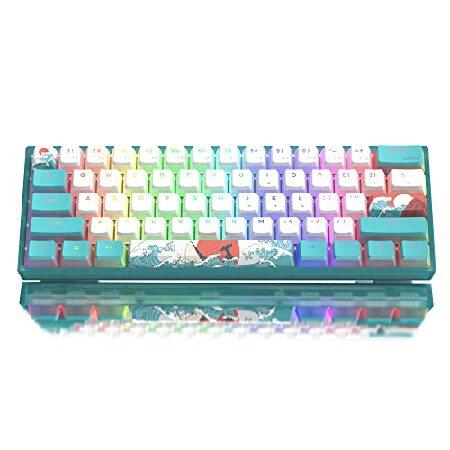 並行輸入品】 Womier 60% キーボード、WK61 メカニカル RGB 有線