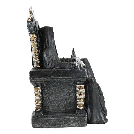 【並行輸入品】 Ebros Gift サンタ・ムエルテ ブラック 聖死 死神 スケルトン スカル 玉座 鎌の置物 高さ10.5インチ 男がいない人を待つ 死の天使 Ossuary_3