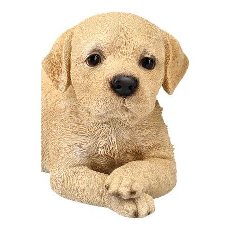 並行輸入品】 Pacific Giftware ラブラドール子犬 横たわる置物 長さ