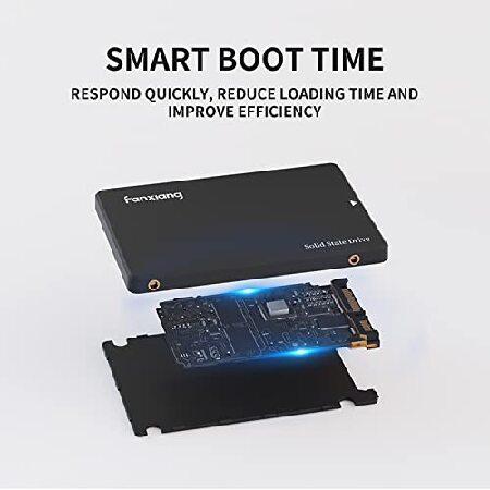【並行輸入品】 fanxiang SSD 2TB 内蔵型 ソリッドステートドライブ SATA III 6Gb/s 2.5インチ 3D NAND SLCキャッシュ 最大550MB/秒