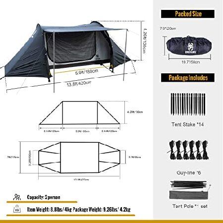 並行輸入品】 OneTigris COMETA キャンプテント 取り外し可能な