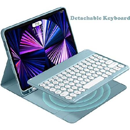 ファイナルバーゲン！ AnMengXinLing Galaxy Tab S6 Lite 10.4 Inch 2022/2020 Case with Keyboard and Mouse Combo，Circle Keys Detachable Magnet Wireless Bluetooth Keyboard Slim
