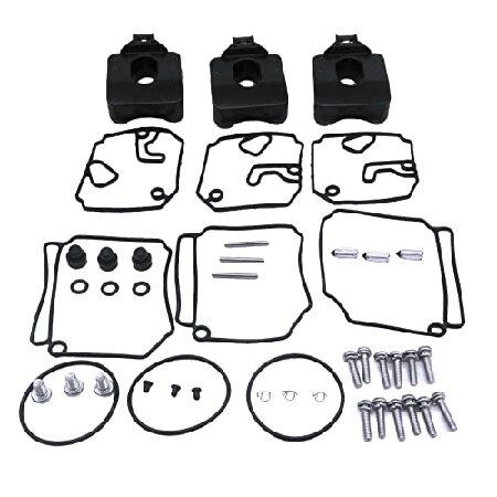 【並行輸入品】 ボートエンジン 3F3-87122-1 3F3-87122-0 3F3871220 3F3871220M 3F3871221 3F3871221M 炭水化物キャブレター リビルド修理キット 日産60HP 70HPの画像