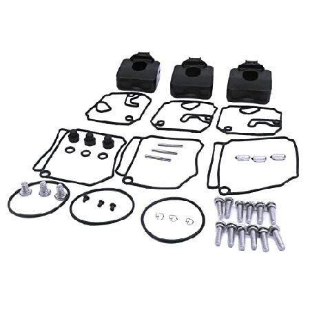 【並行輸入品】 ボートエンジン 3F3-87122-1 3F3-87122-0 3F3871220 3F3871220M 3F3871221 3F3871221M 炭水化物キャブレター リビルド修理キット 日産60HP 70HPの画像