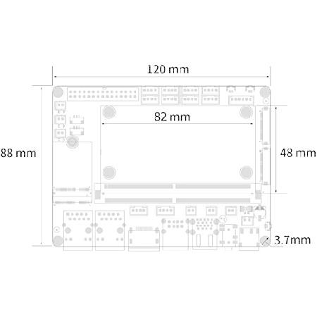 【並行輸入品】 YY3568 Open-Source Developer Kit Rockchip RK3568 Soc Support Android11.0， Debian10.0 and OpenHarmony OS， 64-bit AI Mainboard for Face_3
