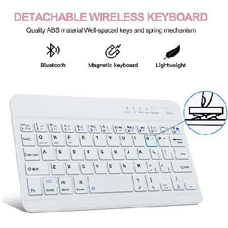 BORIYUAN iPad Mini 6 Keyboard Case 2021, Detachable Wireless Bluetooth Keyboard Slim Folio Smart Cover with Build-in Pencil Holder for iPad Mini 6th G｜olg｜03