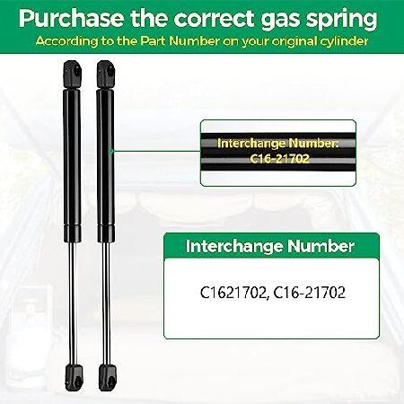 【並行輸入品】 HUOPO C16-21702 15インチ 40ポンド/178N ガスストラット ショック スプリングリフトサポート Leer Snugtop キャンパー シェルトッパー | ブランド登録なし | 04