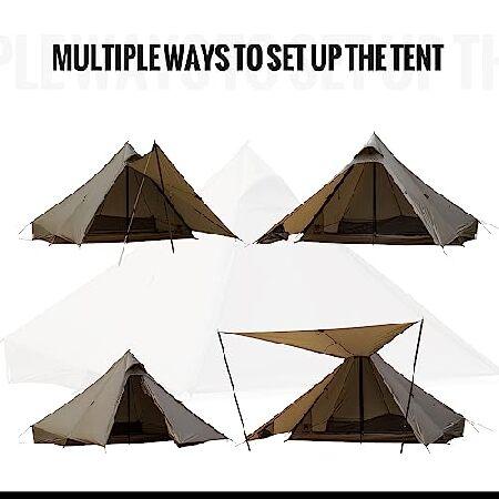 【並行輸入品】 OneTigris Tetra 超軽量テント Tipi 1~2人用 トレッキングポールテント 防水 3シーズン キャンプ ハイキング バックパッキング_3