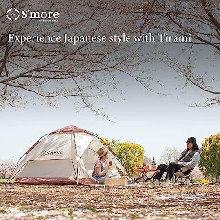 【並行輸入品】 S'more ポップアップキャンプテント ポータブルインスタント自動ポップアップビーチテント 2人用 2層ドアと窓 メッシュレイヤー付き 防水_5
