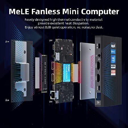 MeLE Quieter3C ファンレス ミニPC windows11Pro Amazon.com: MeLE Fanless Mini PC Quieter3C 11th Gen N5105