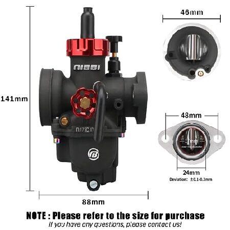 【並行輸入品】 NIBBI PE17FL キャブレターキット PE17mm オートバイキャブレター 48mmエアフィルター付きの画像