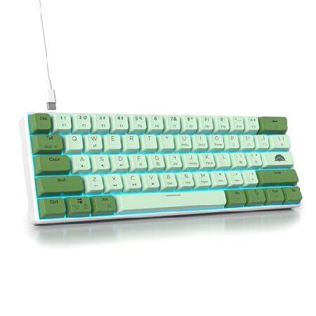 並行輸入品】 Ussixchare 60% ゲーミングキーボード グリーン 抹茶