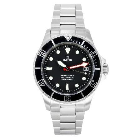 RATIO FreeDiver サファイアクリスタルダイバーウォッチ 日本製