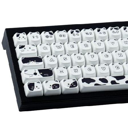 並行輸入品】 TYRIXKI PBT キーキャップ 135 キー かわいい 猫型 昇華