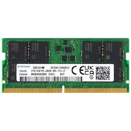 並行輸入品】 Samsung 32GB DDR5 4800MHz PC5-38400 CL40 SODIMM 2Rx8 