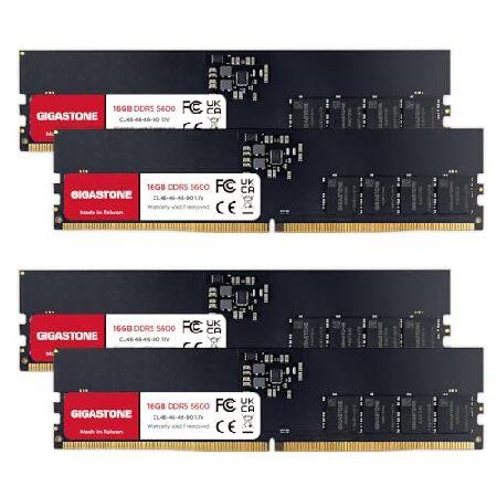 並行輸入品】 メモリ DDR5 GIGASTONE 16GBx4枚 (64GB Kit) 5600MHz PC5