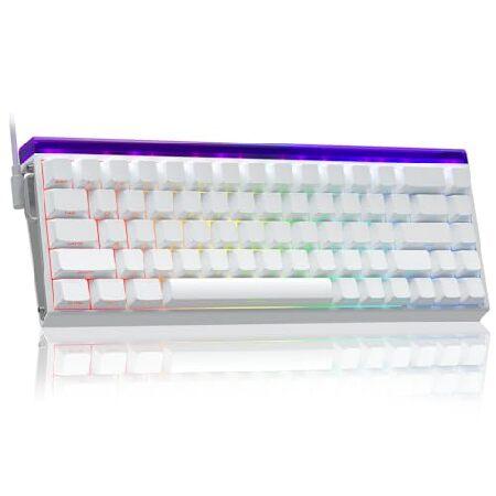 並行輸入品】 AULA HERO 68 HE 60% ゲーミングキーボード 有線 ホール