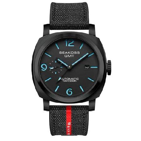 並行輸入品】 SEAKOSS GMT 腕時計 男性用 自動巻き 45mm 日付 10ATM