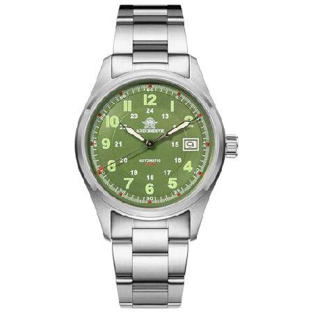 【並行輸入品】 ADDIESDIVE Men's Automatic Watches Stainless Steel NH35A Movement Waterproof 200 M Luminescent Dial Analog Dress Watch