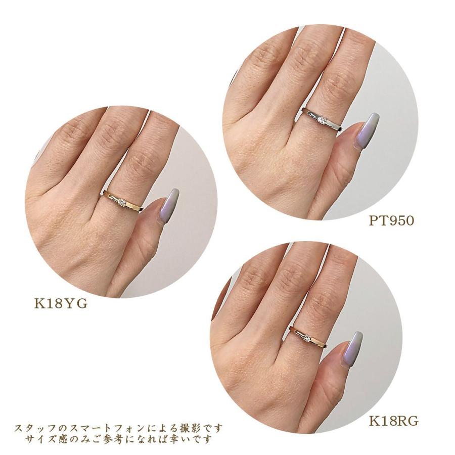 カナディアンダイヤモンド 一粒ダイヤ プリンセスカット リング 0.10ctUP [PT950/K18YG/K18RG] [品番:GH0277PR/型番:GH0277]の画像