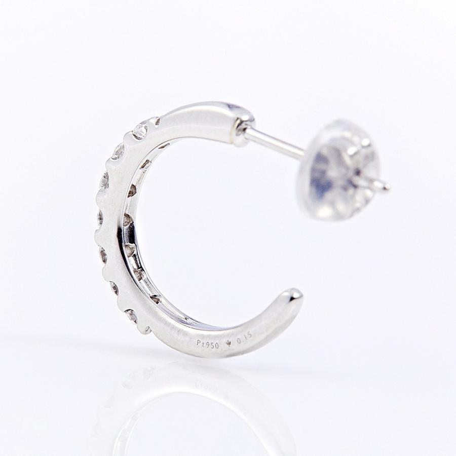 カナディアンダイヤモンド ピアス 計0.15ctUP ×2 [PT950/K18YG] [品番:GH0545/型番:GH0545]の画像