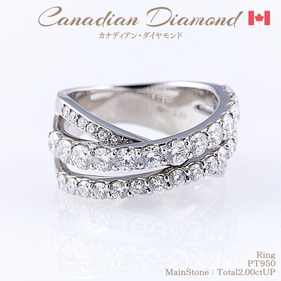 PT950カナディアンダイヤモンドリング