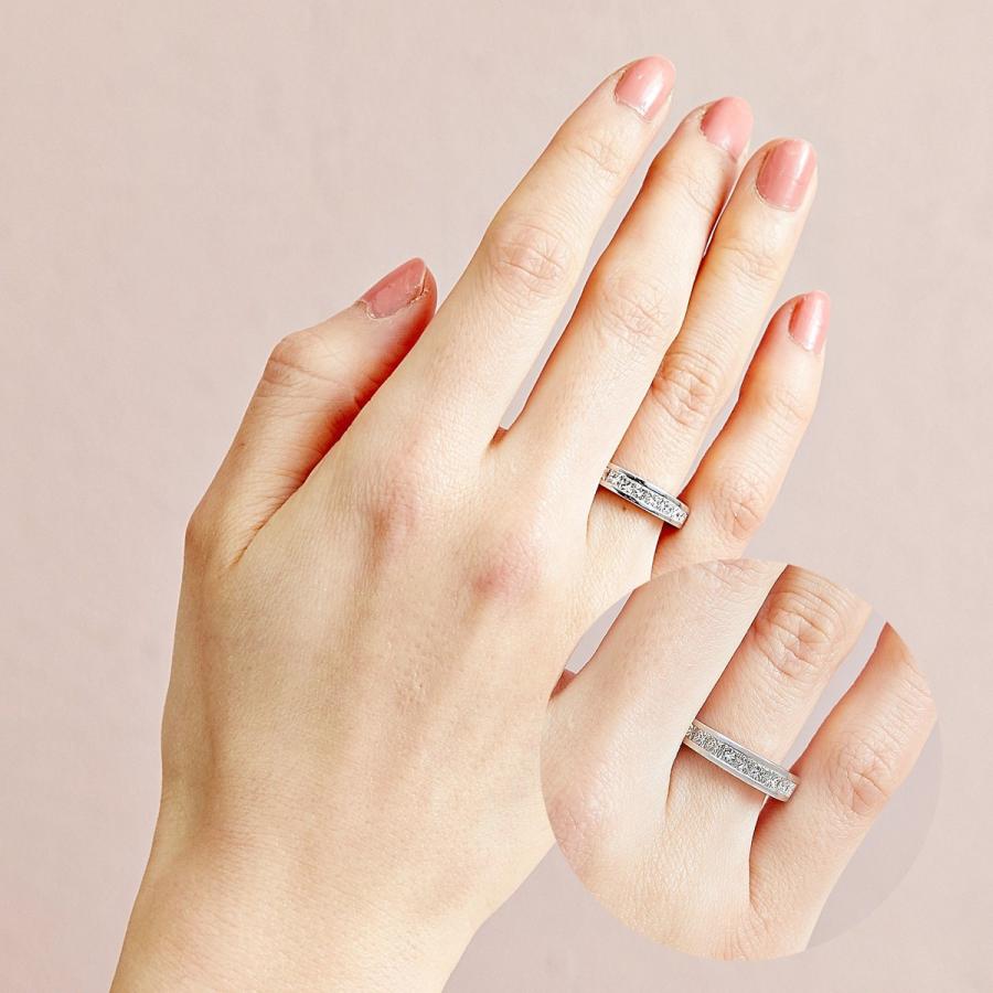 カナディアンダイヤモンド プリンセスカット エタニティリング 計1.00