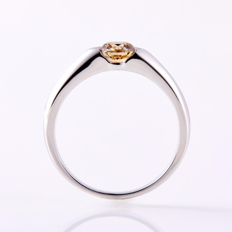 【0.50ct/Pt950/約11号】ブラウンダイヤモンドの指輪 0.50ct/Pt950/約11号】ブラウンダイヤモンドの指輪