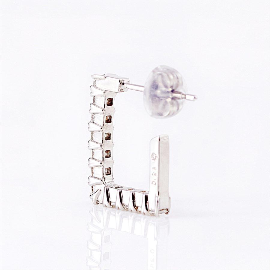 カナディアンダイヤモンド ピアス 計0.25ctUP ×2 [PT950/K18YG] [品番:CP-103/型番:CP-103]の画像