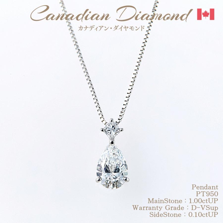 カナディアンダイヤモンド Dカラー ペンダント 1.00ctUP & 0.10ctUP [PT950] [品番:GH657368-d/型番:GH0444] | 