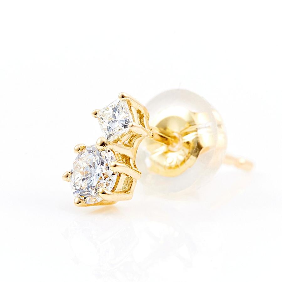 カナディアンダイヤモンド ピアス 計0.13ctUP ×2 [PT950/K18YG/K18RG] [品番:GHN-004P/型番:GHN-004P]の画像