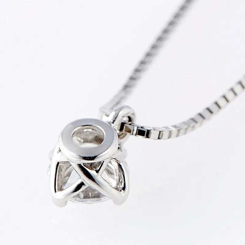 【ヘッドのみ1ct/PT】ラボグロウンダイヤモンド 一粒ダイヤ ペンダントヘッド Dカラー 3EX H&C 1ct〜3ct  [PT/K18][型番:lg]の画像
