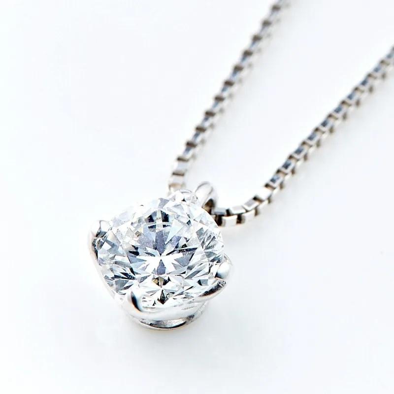 【ヘッドのみ2ct/PT】ラボグロウンダイヤモンド 一粒ダイヤ ペンダントヘッド Dカラー 3EX H&C 1ct〜3ct  [PT/K18][型番:lg]の画像