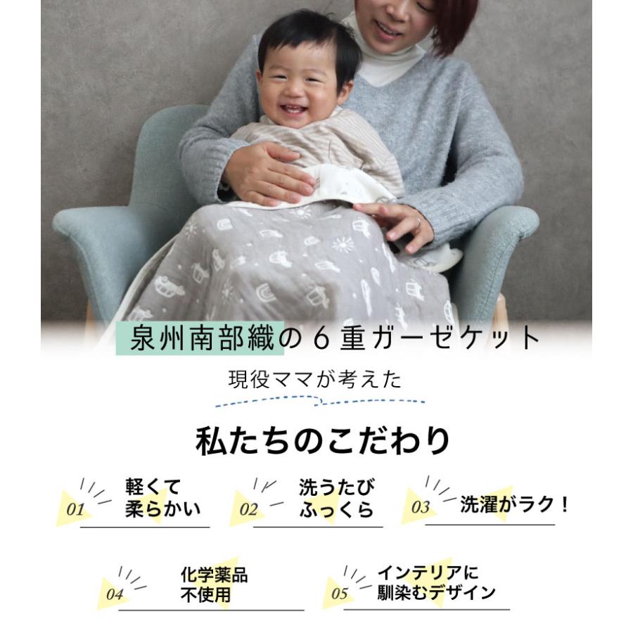 送料無料 ギフトボックス 名入れ ふわふわ 6重ガーゼ ベビーケット