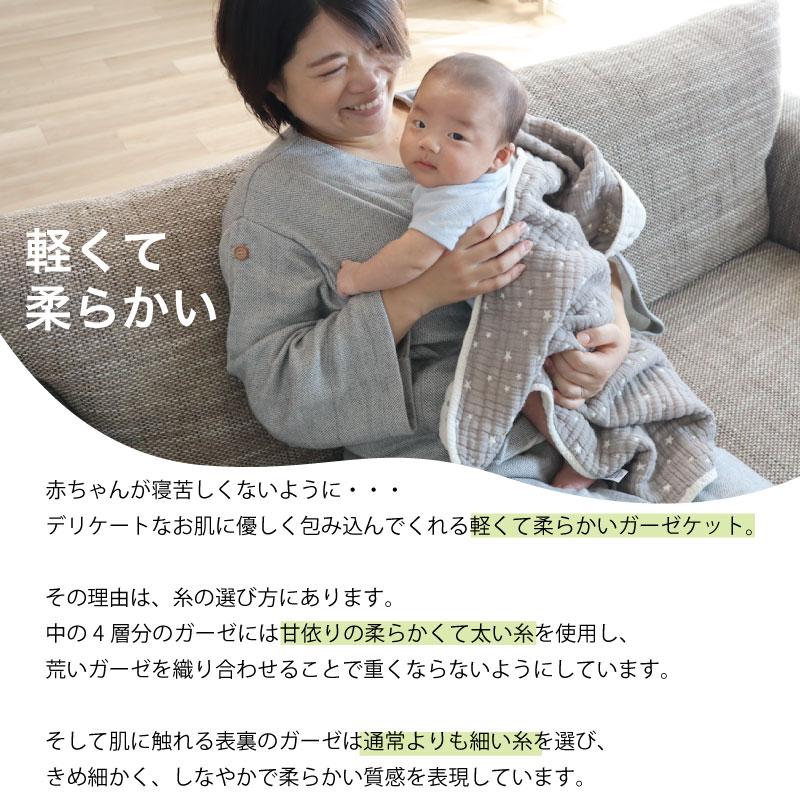 送料無料 ギフトボックス 名入れ ふわふわ 6重ガーゼ ベビーケット