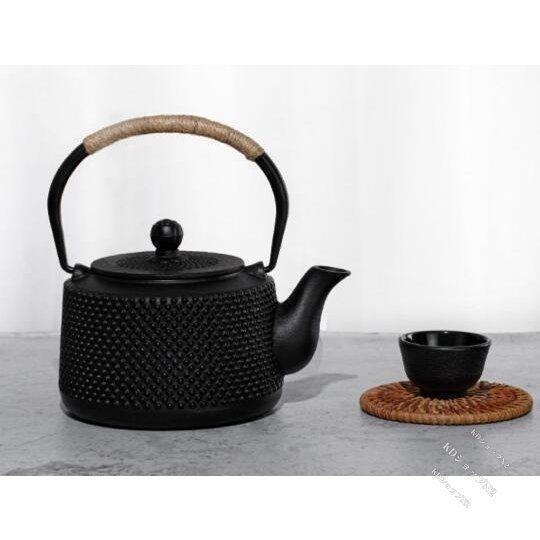 特売 新入荷 小粒南部鉄器老鉄瓶提梁壺対応鉄やかん鉄分補給鉄びん 0.8