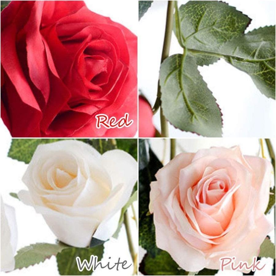 人気の雑貨がズラリ Lumierechat バラ 薔薇 ローズ 造花 シルクフラワー フラワー ガーランド ピンク レッド ホワイト イベント 装飾 デコレーシ Cisama Sc Gov Br
