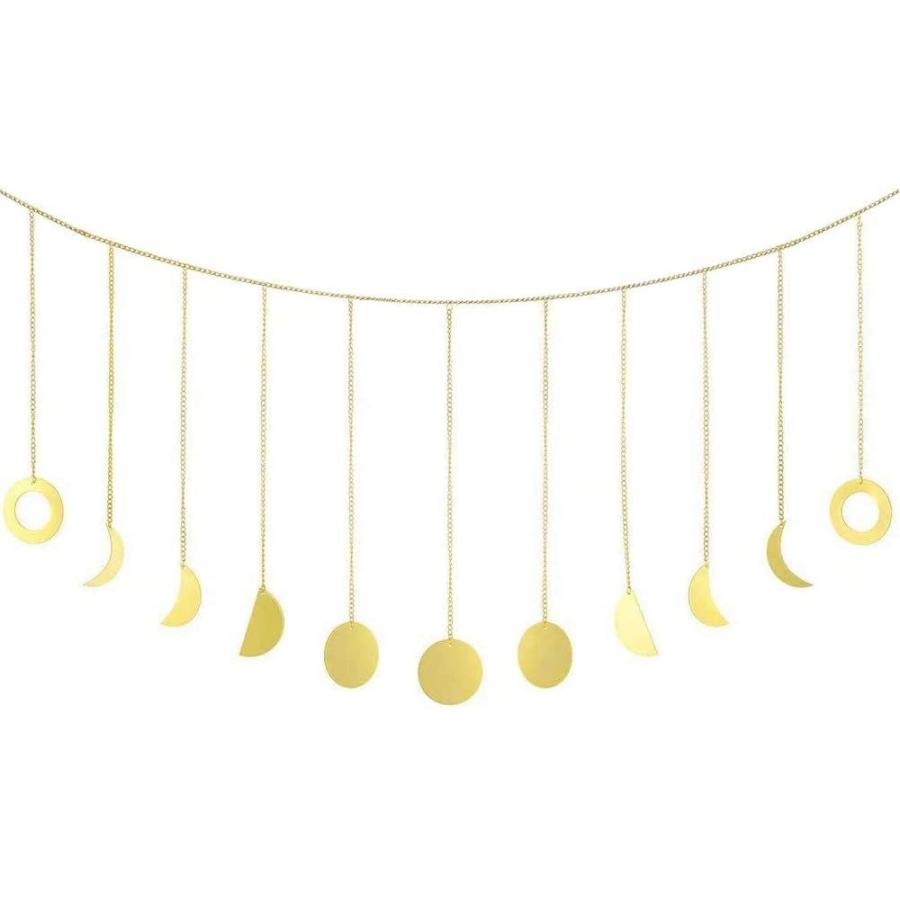 72 Off 月 飾り付け ムーンフェイズガーランド 月相 吊り下げ 壁飾り キラキラ 合金 チェーン セット ゴールデン 釘付き Supplystudies Com
