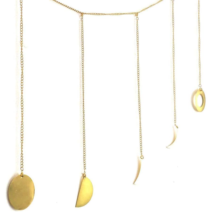 72 Off 月 飾り付け ムーンフェイズガーランド 月相 吊り下げ 壁飾り キラキラ 合金 チェーン セット ゴールデン 釘付き Supplystudies Com