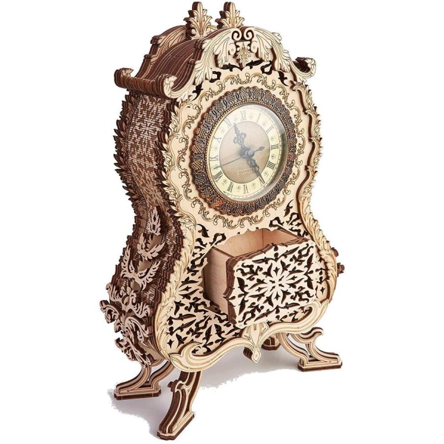 受賞店舗 Wood Trick ウッドトリック ヴィンテージクロック 時計 置時計になる3dウッドパズル 木製模型 格安即決 Atempletonphoto Com