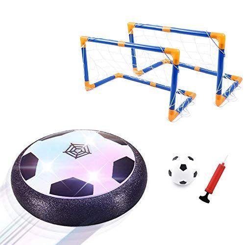 Flycreat エアー サッカー サッカーボール 音楽 エアーパワーサッカーディスク 光るledライト搭載 浮力 室内 サッカー スポーツ その他ストリート系スポーツ
