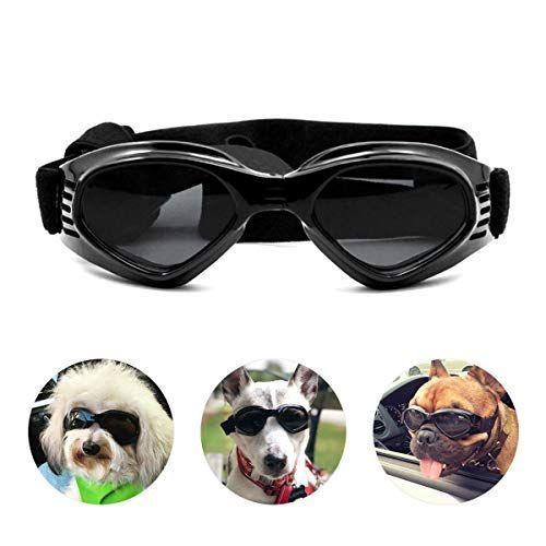 熱い販売 Petleso 犬サングラス Uvカット 小中型犬用ゴーグル 紫外線対策 散歩 お出かけ用 黒