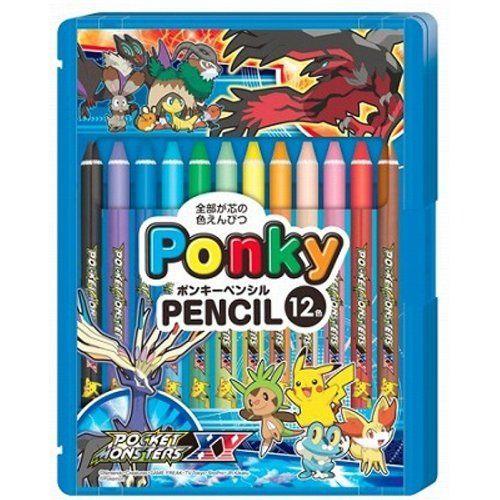 上品 画用筆 鉛筆類 ショウワノート ポンキーペンシル12色 ポケモンxy Www Threeriversofs Com