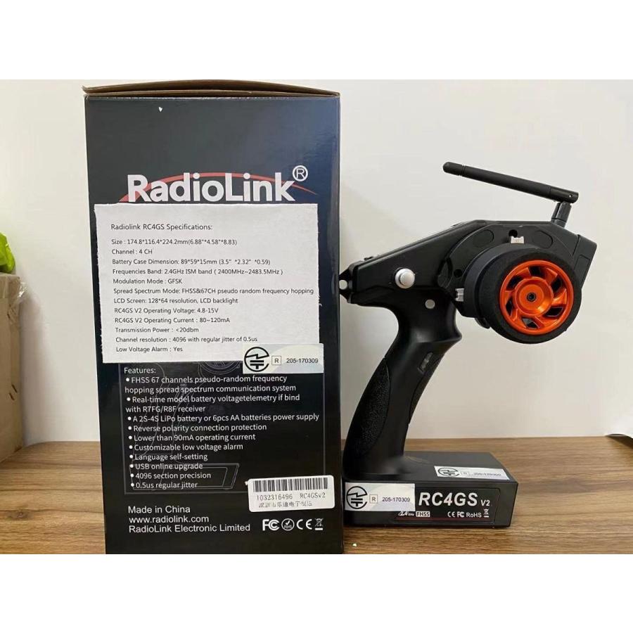特売 Radiolink Rc4gs V2車やボート用の2 4g 4チャンネル4ch Rcカー用送信機送信機r6fg自働車用送信機技術適用品電気自 Wantannas Go Id