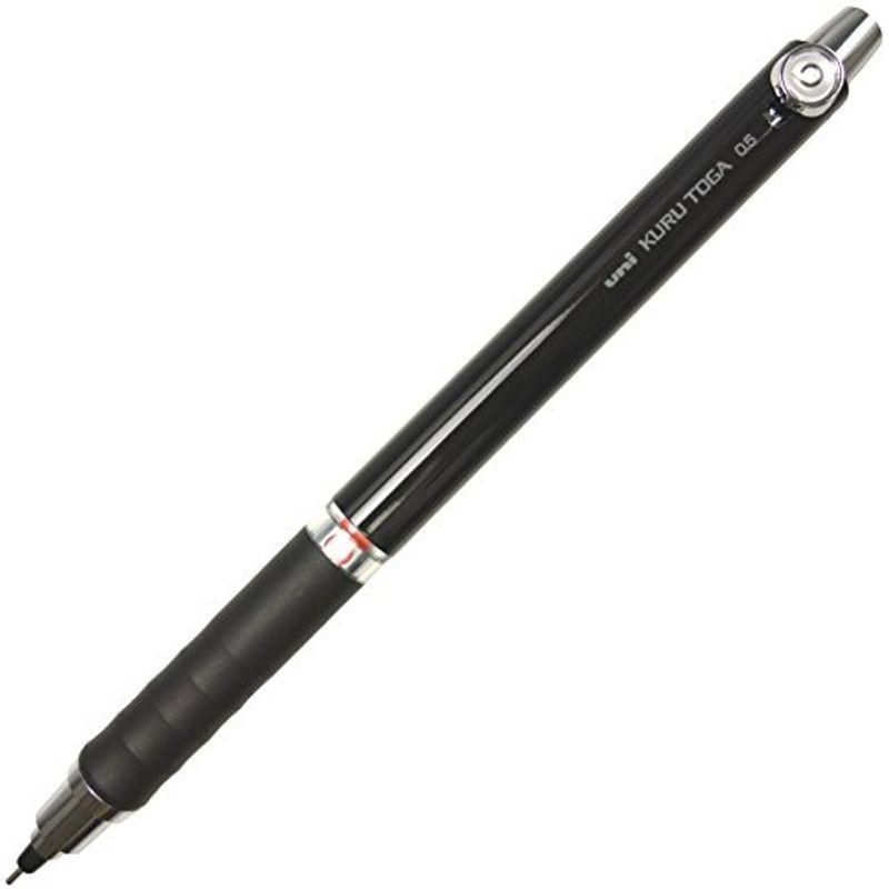 三菱鉛筆 シャープペン クルトガ 営業 ラバーグリップ 超歓迎 M56561P.24 ブラック 0.5