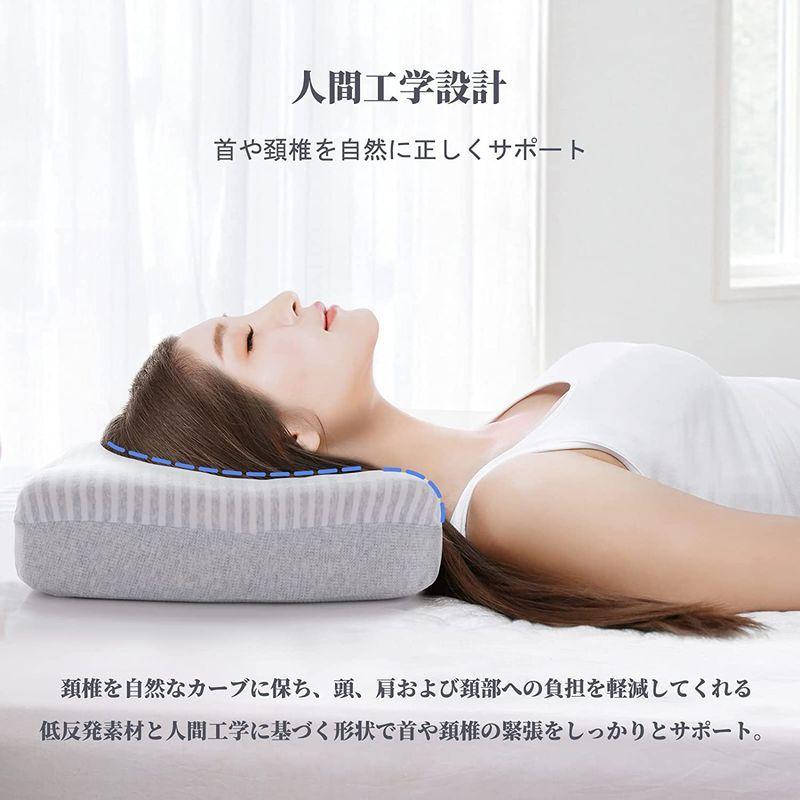 新入荷 流行 ❤低反発枕❤ 安眠 快眠まくら 低反発 頸椎保護枕 横向き寝枕 頭 肩を支える